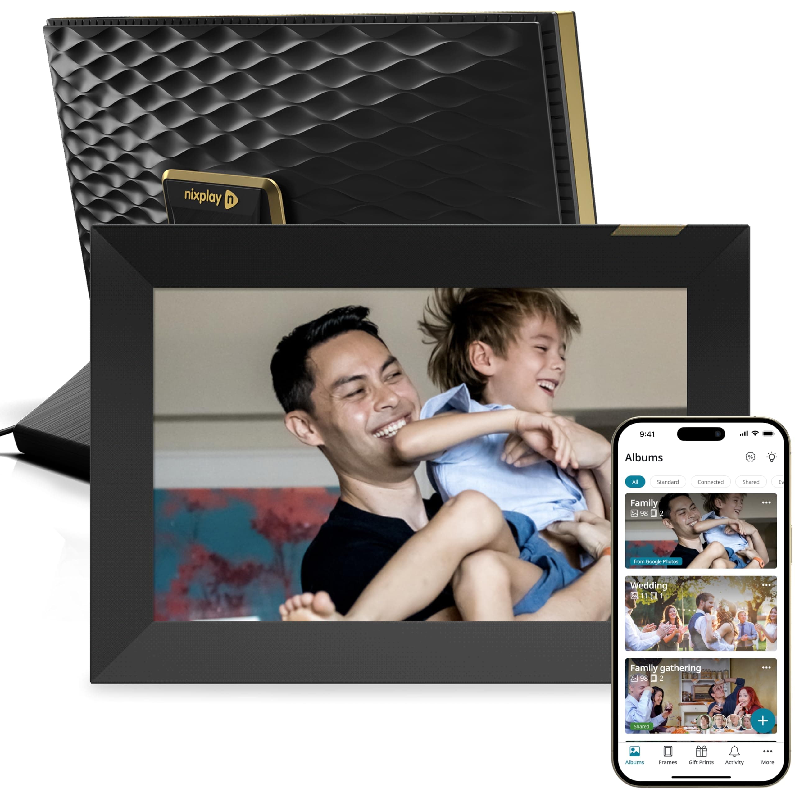 Touch Frame: 10.1 inch WiFi Digital Picture Frame - Black (W10K)