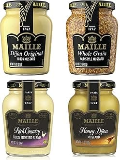 MailleMustard Variety Pack 7 Oz, 4 Count