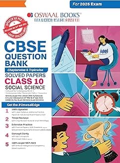 Oswaal CBSE Question Bank Class 10 Social Science, Chapterwise and Topicwise Solved Papers For Board Exams 2025