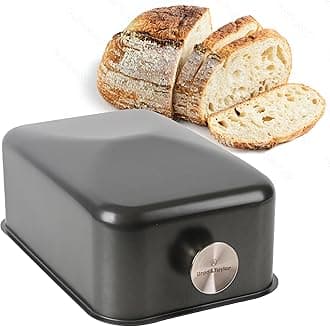 Brod & Taylor Baking Shell (Batard), Ultra-Light Alternative to Bread Cloche/Dutch Oven, No Preheating Needed, Sourdough Baking Shell for Crispy Crust and Even Baking, Easy to Clean, Aluminium, Grey