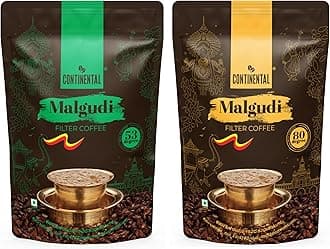 Filter Coffee 500gm Pouch Combo | (53% Coffee - 47% Chicory) + (80% Coffee - 20% Chicory) | Traditional South Indian | Freshly Roasted Ground Coffee | 500gm*2-1KG