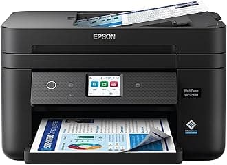 Workforce WF-2960 Wireless All-in-One Printer with Scan, Copy, Fax, Auto Document Feeder, Automatic 2-Sided Printing, 2.4" Touchscreen Display, 150-Sheet Paper Tray and Ethernet,Black