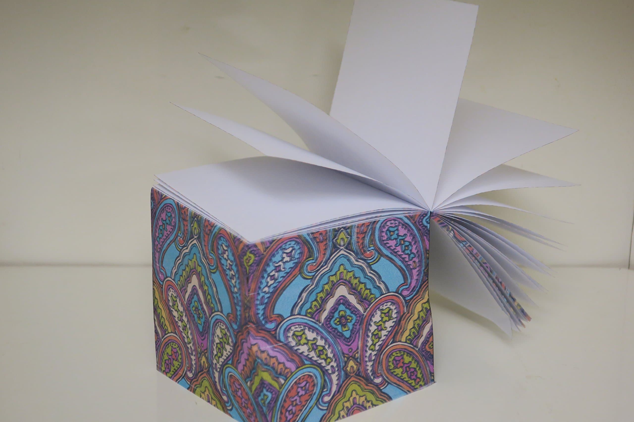 Notepad Cube 3"X3" 970 White Tear Off Sheets Pad Non Stick Non Loose Memo Pad For Office, Home And School Use