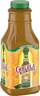 Green Pepper Hot Sauce, 64 fl oz - One 64 Fluid Ounce Bulk Container of Green Jalapeno Hot Sauce, Perfect for Eggs, Fried Chicken, Tuna and More