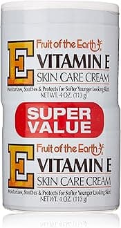 Fruit Of The Earth Bogo Cream Vitamin-E 4 Ounce Jar (118ml) (6 Pack)