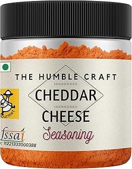 The Humble Craft Cheddar Cheese Seasoning Powder - Cheese Powder for Popcorn, Pasta, Spread, Dip & Marinade - 100gms