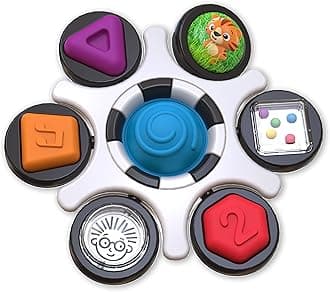 Baby Einstein Baby Einstein, Curiosity Clutch Fidget Sensory Toy and Pop It Rattle, BPA Free Infant Teether, Age 3 Monthsplus