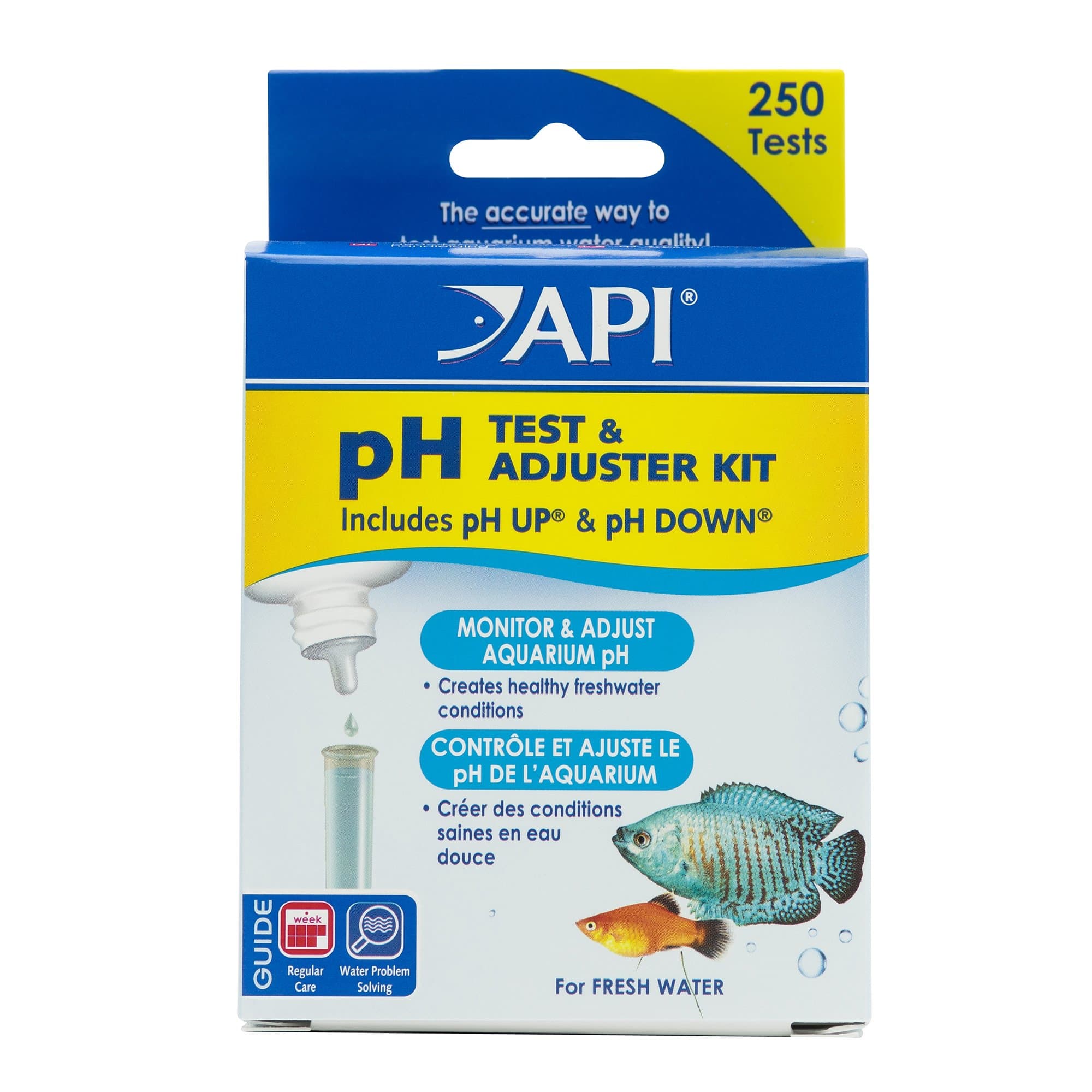 API pH Test and Adjuster Combo Test Kit, 1.25-Ounces, 250-Tests