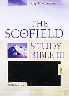 Holy Bible: King James Version, The Scofield Study Bible III, Duradera Zipper Black