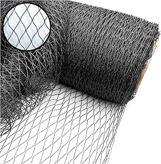 Extra Strong Woven Mesh Garden Netting Heavy Duty Anti Bird Pond Fruit, Pea Plant Protection Professional Grade. Various Sizes (8m Wide, 15m Long)