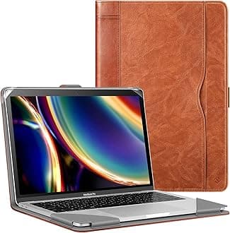 Fintie Sleeve Case Cover for MacBook Air 13.6 A3113 A2681 M3 M2, MacBook Air 13 A2337 (M1) / A2179 / A1932, MacBook Pro 13 A2338 (M2 M1) / A2251 / A2289 / A2159 / A1989 / A1706 / A1708, Brown