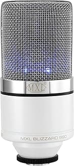 MXL 990 Blizzard Large Diaphragm Condenser Microphone with LED Pickup Pattern: Cardioid, XLR Connection