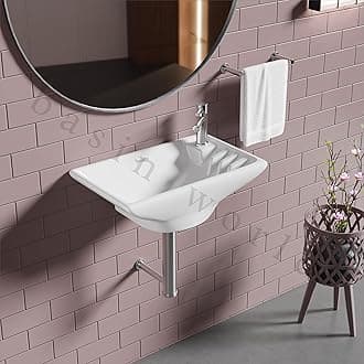 SENISTO Latest Ceramic Wash Basin Countertop Tabletop Bathroom Sink Wash Basin (16 x 9 x 4 INCH) SHIPLA White