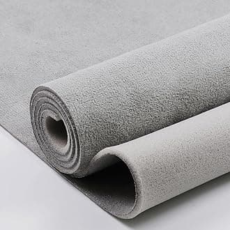 Gray Suede Headliner Fabric with Foam Backing Material, Microsuede Automotive Home Headliner DIY Repair Fabrics - 72"×60"