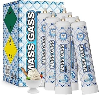 MassGass Whipped Cream Charger 1.1L 700g×6 Cream Charger Food Grade Pure Flavored 6-Pack