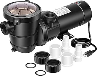 1.0 HP 5280 GPH Energy-Saving Above Ground Swimming Pool Pump, 115V with Strainer Basket, ETL & DOE Certified