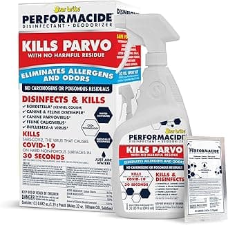 STAR BRITE Performacide ~ Disinfectant Kills Canine Parvovirus, Influenza-A, Feline Calicivirus, and Avian Influenza-A ~ 32 Ounce Kit