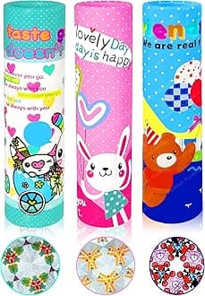 Kaleidoscope for Kids, Pack of 3 Fun Magic Kaleidoscopes, Best Birthday Return Gifts for Kids, Kaleidoscope for Kids Return Gift, Toy for Kids (Color May Vary)