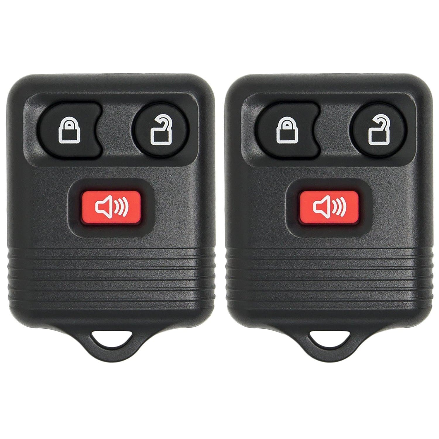 2Pack Keyless Entry Replacement, Remote Control Key Fob Replacement CWTWB1U212 Fits for Ford F150 F250 F350 1998-2014, for Lincoln Navigator 1998-2003,for Mercury Mariner 2005-2011(Black)