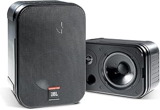 JBL C1PRO Control 1 Pro High Performance 150-Watt Miniature Studio Monitor Speaker (Pair, Black), 9.30 x 6.30 x 5.60 inches