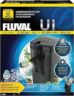 U1 Underwater Filter, Freshwater and Saltwater Aquarium Filter, A465, Black