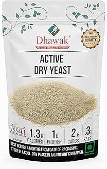 Dhawak Active Dry Yeast Powder, Instant Yeast, Yeast for Baking Pizza, Yeast for Breads, Dry Yeast (800)