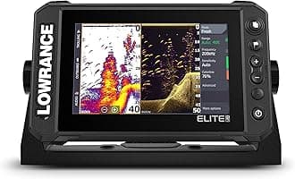 Lowrance Elite FS 7 Fish Finder with HDI Transducer, Preloaded C-MAP Contour+ Charts
