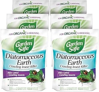 Garden Safe Insect Killer, Diatomaceous Earth, 6 Pack
