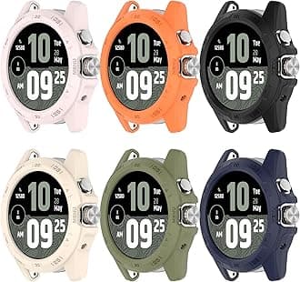 Compatible with Ticwatch Atlas Case, Scratch-Resistance TPU Military Protection Rugged Cover Case for Ticwatch Atlas Smartwatch Accessories (6Colors)