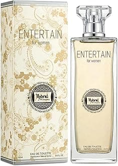 Hybrid & Company Entertain For Women Eau De Parfum Natural Spray Fresh Floral Scent, 3.4 Fl Oz