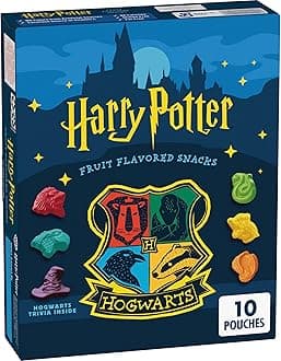 Harry Potter Fruit Flavored Snacks, Fat Free and Gluten Free, 8 oz, 10 Pouches