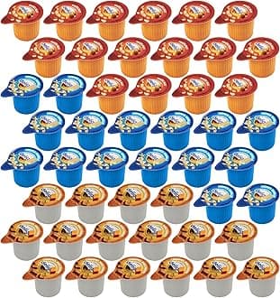 Coffee Creamer Singles Variety Pack, 48 Packs of Individual Coffee Creamers 16 of each flavor, Perfect Creamer Cups for Home, Office, Travel and On the Go Use, Ideal for Coffee Enthusiasts