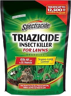 Spectracide Triazicide Insect Killer For Lawns, 10 Pounds, Granules Kill Listed Lawn-Damaging Insects, 4 Pack