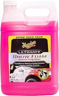 Meguiar's G191501 Ultimate Snow Foam Lave, Pink Foam Wash Soap for Foam Cannons and Foam Guns, Ideal Foam Wash for Cars, Trucks, Motorcycles, RVS