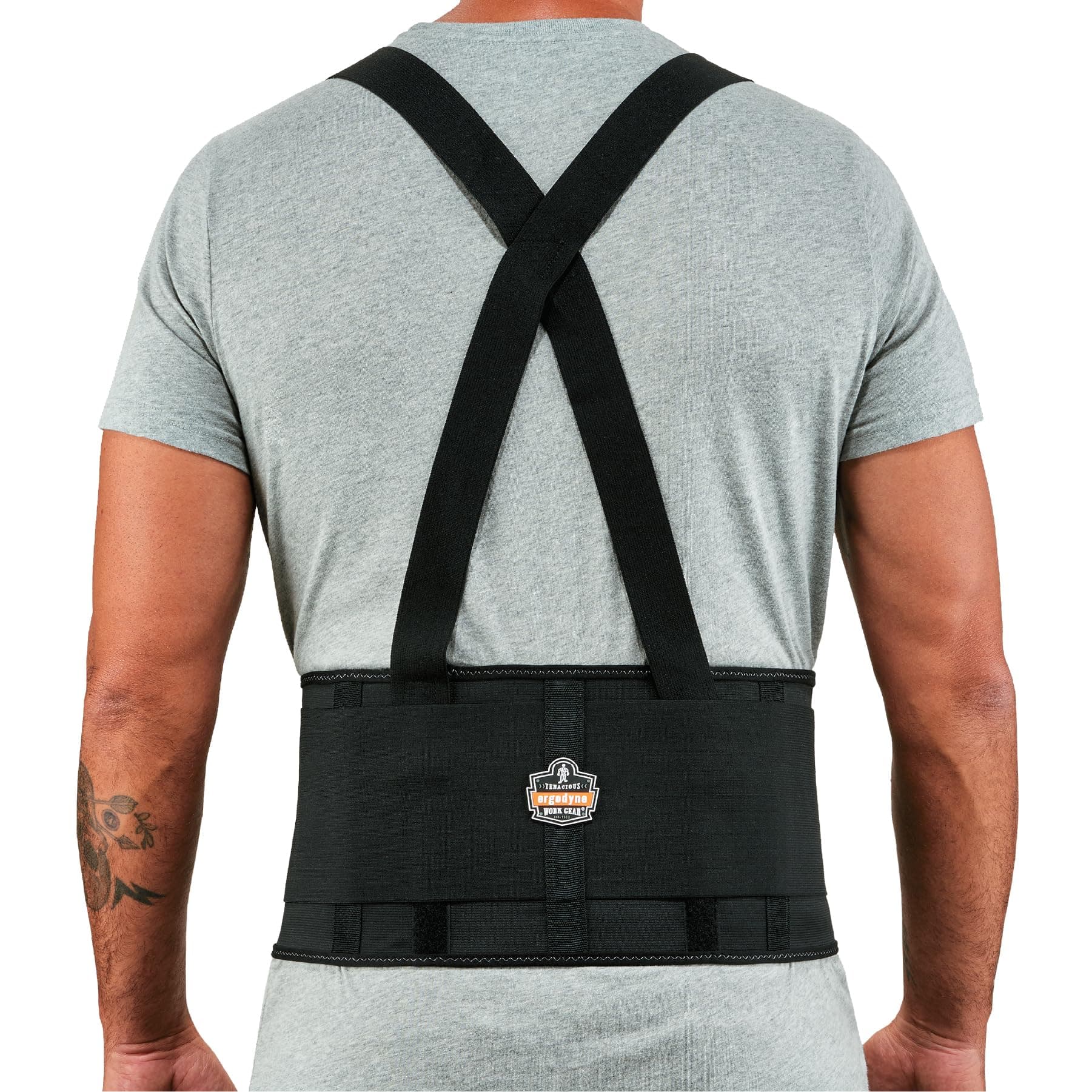 Ergodyne ProFlex 1650 Back Support Belt, 7.5" Elastic, Adjustable, Removeable Straps, XL