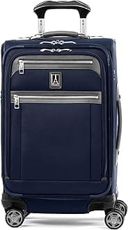 Platinum Elite Softside Expandable Checked Luggage, 8 Wheel Spinner Large Suitcase, TSA Lock, Men and Women