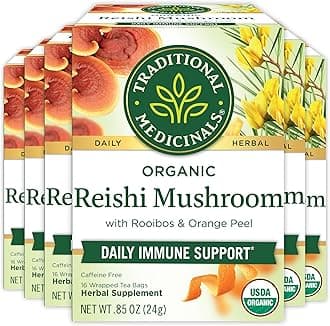 Organic Reishi Mushroom with Rooibos & Orange Peel Tea
