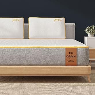 SleepyCat Original Ortho Mattress with AirGen™ Memory Foam | Medium Firm Feel for Balanced Comfort | 8 Inch |SoftTouch Bamboo Zipper Cover | 10 Years Warranty (Single Size,75x36x8 Inch)