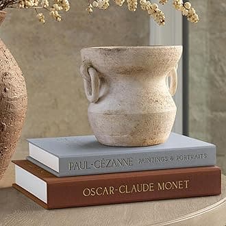 Aesthetic Decorative Books - Coffee Table Books Decor - Faux Decor Book Storage Box for Decoration - Set of 2 Linen Fake Book for Home Tables Decor - Photo Storage Keepsake Box