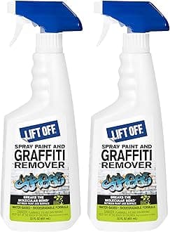 Motsenbocker's Lift Off 41101-2PK Spray Paint and Graffiti Remover – Removes Spray Paint, Acrylic, and Enamel – Safe for Wood, Metal, Concrete, Plastic – Water-Based Formula – 22 Fl Oz (Pack of 2)