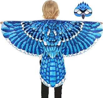 D.Q.Z Bird-Wings-Owl-Costume for Kids with Mask, Dress Up Clothes for Boys Girls Eagle Role Play Hallowen Party