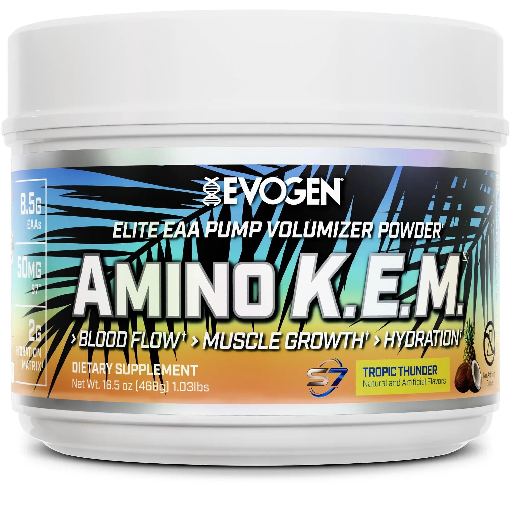Evogen Amino K.E.M. EAA, Tropical Thunder, 464g