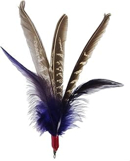 GoCat Da Bird Feather Super Refill Cat Toys, Assorted Colors