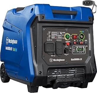 5000 Peak Watt Super Quiet Dual Fuel Portable Inverter EFI Generator, Remote Electric Start, Gas & Propane Powered, RV Ready, CO Sensor, Parallel Capable, CARB Compliant