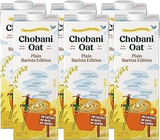 Oat Milk, Plain Oat Barista Edition, Shelf Stable Non Dairy Milk, Creamer, Vegan Friendly, Gluten-Free, 32 FL OZ (Pack-6)