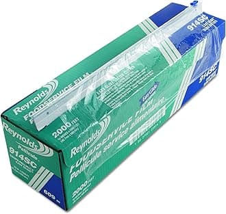 Reynolds 914SC 2000' Length x 18 Width, PVC Foodservice Wrap Film with Slide Cutter by Reynolds