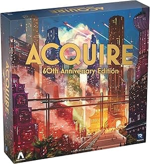 Renegade Game Studios Acquire 60th Anniversary Board Game - Strategy for Ages 12+, 2-6 Players, 90 Min