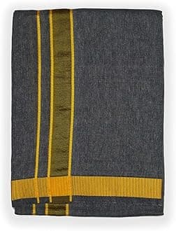 Libliz Men’s 100% Cotton Color Dhoti Multiple colors |Free Size | 2.0 Mtrs