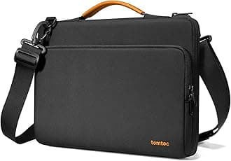 tomtoc Laptop Sleeve for 14'' MacBook Pro M5 Pro/Max (2026), M5/M4/M3/M2/M1, 13.5-14.4'' Surface Laptop, Surface Book 3 | 360° Shock-Absorption & Water-Resistant | Shoulder Bag Fits 13.5-14.4'' Laptop