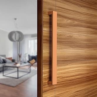 LAPO18 inch Stainless Steel Door Handle for Main Door, Wooden & Glass Door Pull Push Handle, Main Door Handle for All Door (Hole to Hole Size 450 mm,Pack of 1)PVD Rose Gold finish | 3 Years Warranty